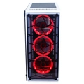 Gabinete Gamer Redragon Wheel Jack White Mid Tower RGB Lateral E Frontal Em Vidro Branco - GC-606WH