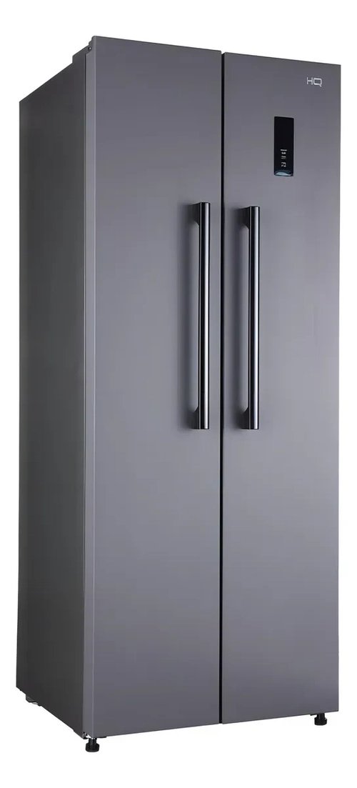 Geladeira Refrigerador HQ Frost Free Side By Side 460 Litros Cinza HQ-460SBSFF