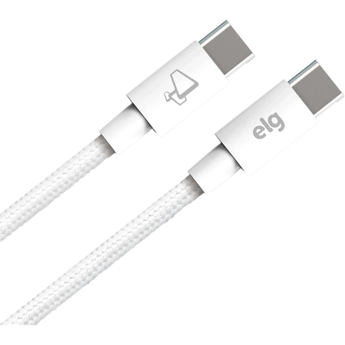 Cabo USB-C Tipo-C Para USB-C Tipo-C 2M ELG Branco - TC602