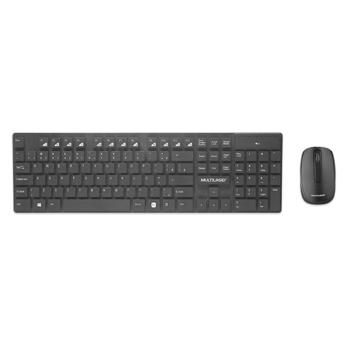 KIT TECLADO E MOUSE SEM FIO PCYES SOFT - WIRELESS 2.4GHZ - PCOSFWAB