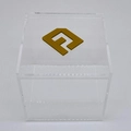 Caixa Cubo - Logo alto relevo inicial ou desenho
