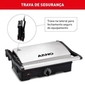 Grill Arno Dual Gnox Inox Com Abertura De 180° 127v