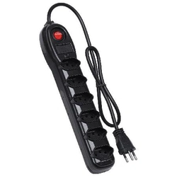 Filtro de Linha 6 Tomadas Pp 0,75mm Comprimento 1mt