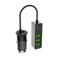 Carregador Veicular C3tech Ucv-q430bk Com 4 Usb Quick Charge 3.0