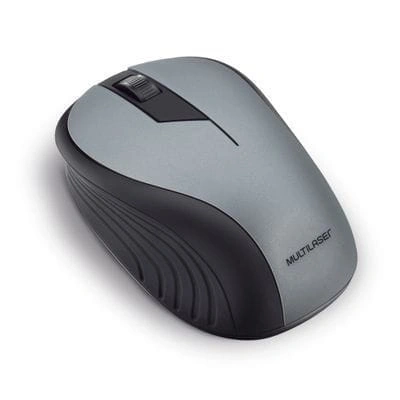 Mouse Sem Fio 2.4 ghz 1200 dpi 3 botões Cinza Usb - mo213