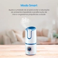 Umidificador de Ar Elgin Digital Inteligente, 2,5 Litros Branco e Azul Bivolt