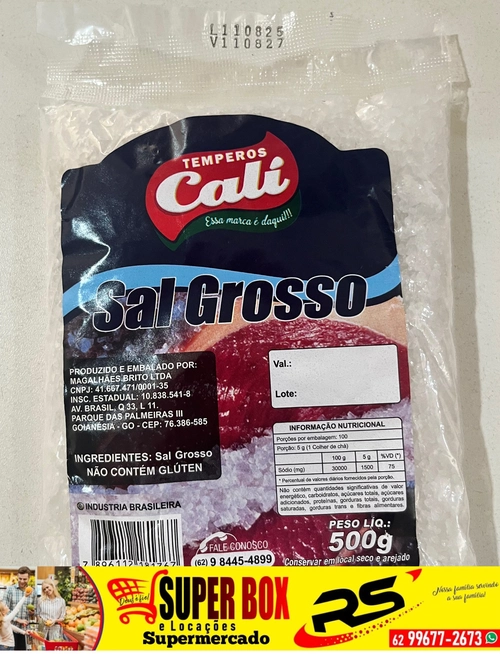 Temperos Cali Sal Grosso 500g