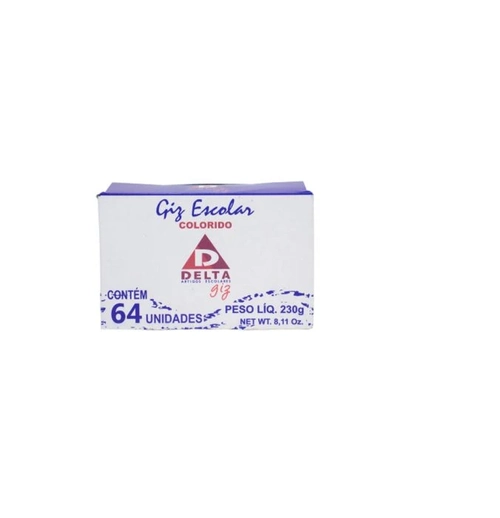 GIZ COLORIDO C/64 PALITOS DELTA