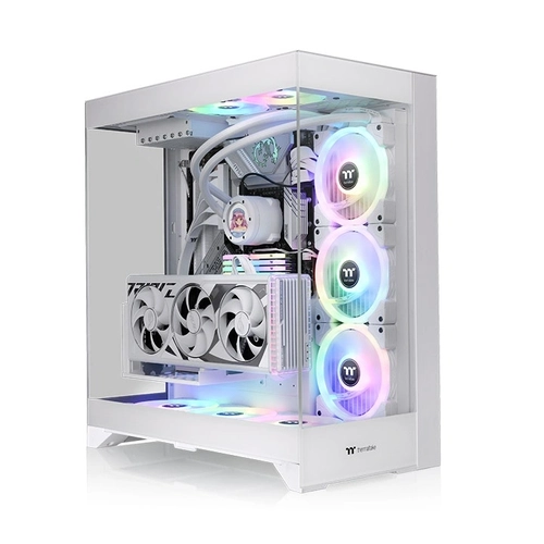 Gabinete Gamer Thermaltake Cte E550 TG, Laterais de Vidro, mid-Tower, Sem fans, Snow - CA-1Z8-00M6WN-00