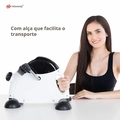 Mini Bike Ergométrica Portátil Relaxshop para Exercícios Braços e Pernas Pro Branca
