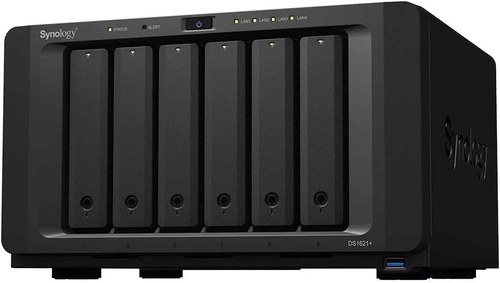 Servidor NAS Synology DiskStation DS1621+ Com 6 Baias expansível a 16 baias (sem disco)