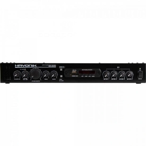 Amplificador Hayonik Ms4000 400w Rms Multisetores