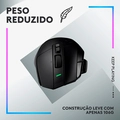 Mouse Gamer Logitech G502 X Plus, LIGHTSPEED, Sensor HERO 25K, RGB, 13 Botoes, Preto, Sem Fio - 910-006161