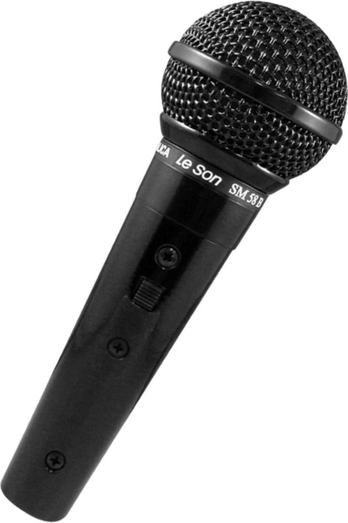 Microfone Metalico Sm58 P4 Preto