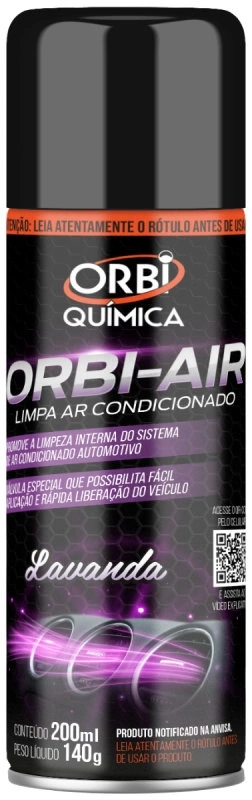 Limpa Ar Condicionado Orbi-air Orbi Quimica Lavanda 200 Ml