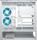 Gabinete Gamer Cougar CFV235, Mid-Tower, Vidro Temperado, 2 Fans ARGB, USB-C 20Gbps, Branco - 382DA40.0002