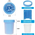 Copo Lava Pata Pet Higiênico Patinhas Limpas Cães Cachorros Pets - AZUL
