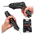 Mini Parafusadeira Elétrica Recarregável 45 Itens + Maleta