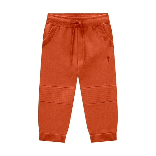 Calça Moletom Felpado Detalhe no Joelho Onda Marinha - Masculina