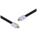 Cabo Hdmi 2.0 4k Ultra Hd 3d Conexão Ethernet Flat Com Conector Desmontável 5 Metros - H20fl-5