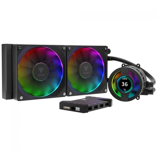 Water Cooler Gamdias Chione 240MM ARGB Display LCD - P3-240U