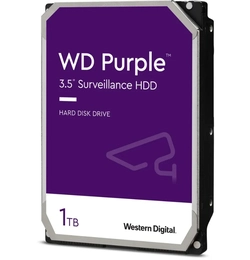 HD 1TB SATA3, Western Digital, Purple - WD10PURZ (3,5pol, 6Gb/s, 5.400 RPM, 64MB Cache)