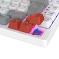 Teclado Gamer Mecanico Pcyes Kirin White Ghost Switch Blue - PTKRWG75BL