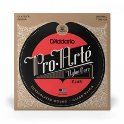 Encordoamento Violão Nylon Tensão Media Pro-arte Nylon Core Ej45 d Addario