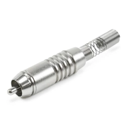 Plug Rca Audio/video Ninja C/ Mola