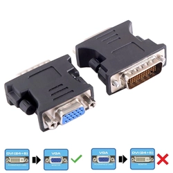 Adaptador DVI-I (Macho) 24+1 Pinos para VGA (Fêmea) IT-Blue