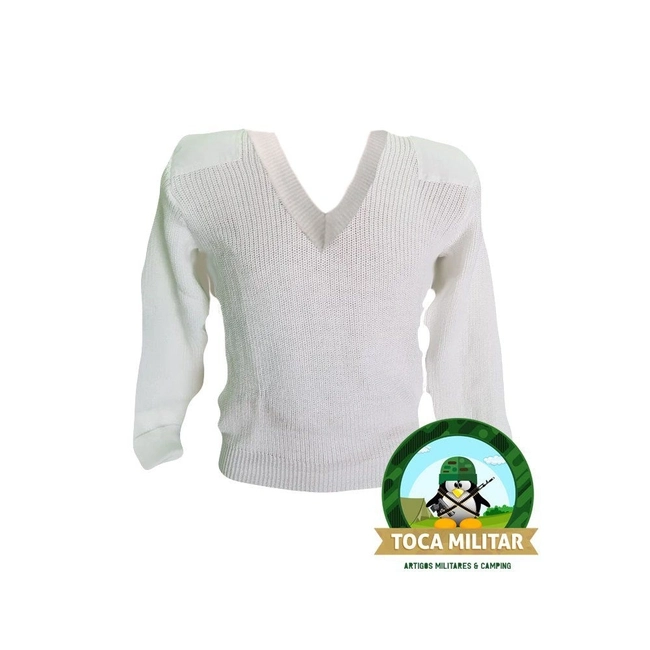 Suéter Branco Padrão Exército Brasileiro