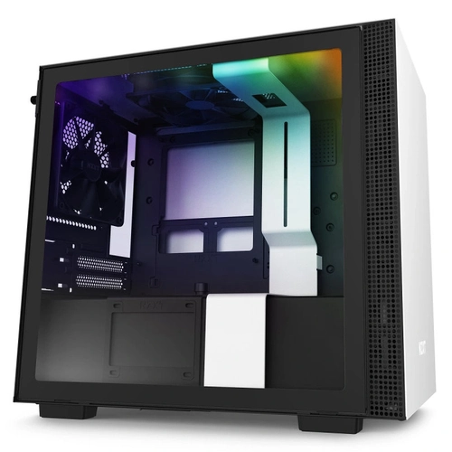 Gabinete Nzxt H210i Matte White - Com Controladora de Fans + Fita de Led - Ca-h210i-w1