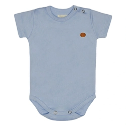 Body Manga Curta Avulso Em Suedine Mini&Co Masculino- Azul