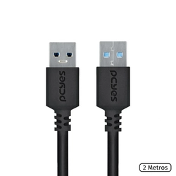 Cabo Usb-a 3.0 28awg Pcyes 2 Metros - Puam3-2