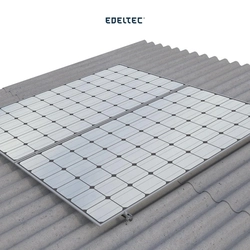 Estrutura P/ 2 Mod. Edeltec Solar Ondulada/fibromadeira (s/ Perfil)