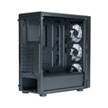 Gabinete Cooler Master Cmp 520 Lateral de Vidro - 3 Fans Led Argb- Preto - Cp520-kgnn-s00