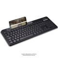 Kit Teclado e Mouse Sem Fio Multilaser Tc280 2.4ghz Usb Preto Com Apoio para Smartphone