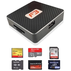 Leitor de Cartão F3 Usb 3.0 Preto - JC-LT3.0 271