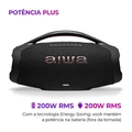 Caixa De Som Boombox Aiwa 200w Bluetooth - 4899-01