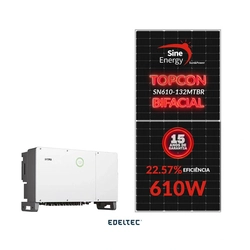 Gerador Edeltec Solar Saj 130,54 Kwp Tri. 380v S/estrutura (75k/610w Bifacial)