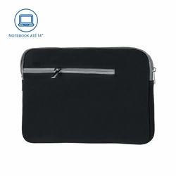 Case Neoprene Preta para Notebook até 14 Multi - BO207