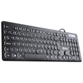 Teclado Vinik Usb Multimidia Slim Chocolate Teclas Redondas Led Branco 1.8m - Tc200