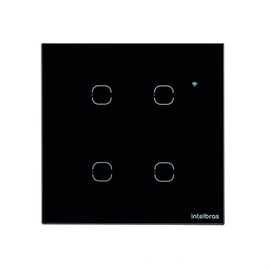 Interruptor Smart Wi-fi Touch 4 Teclas Preto Ews 1004 4850028