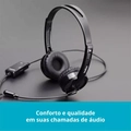 Fone Headset Rapoo Com Microfone Sem Ruído Usb Pc  Notebook Preto - Ra020