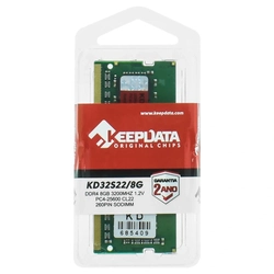 Memoria Notebook 8Gb Ddr4 3200Mhz 1.2V Cl22 260Pin Kd32s22/8G - Keepdata