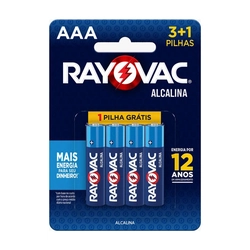 Pilha Alcalina Aaa Com 4 20324