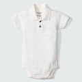 Body Polo Manga Curta Off White Hering - Masculino