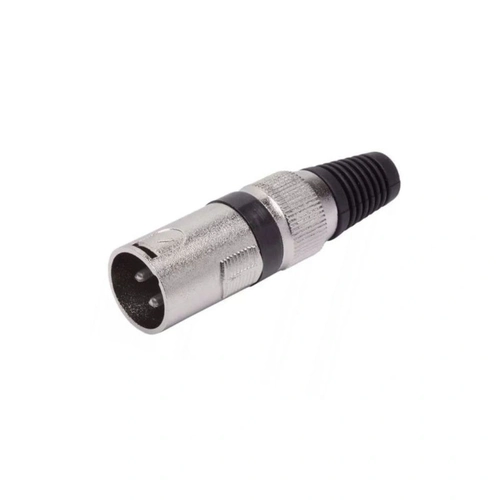 Cannon Xlr Macho  Metal Niquelado C/5 Preto Importado