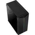 Gabinete Gamer Aerocool Split Preto Rgb Lateral Vidro SPLIT-G-BK-V1