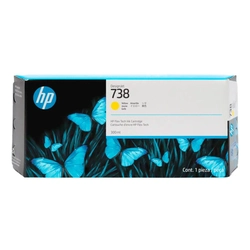 Cartucho De Tinta Hp 738 Amarelo Pluk 300ml - 676m8a